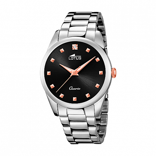 Lotus Women's Grey Trendy Stainless Steel Watch Bracelet